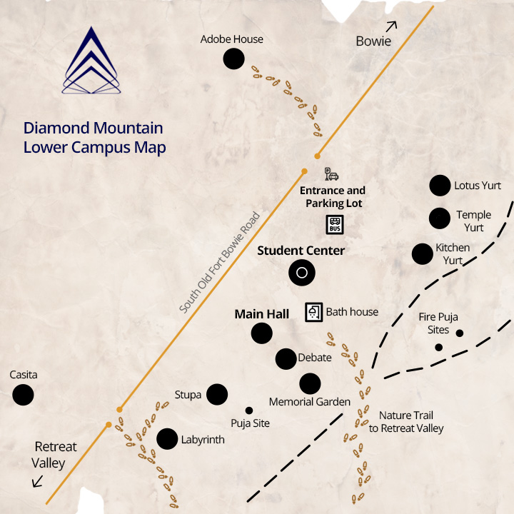 Diamond Mountain Lower Campus Map